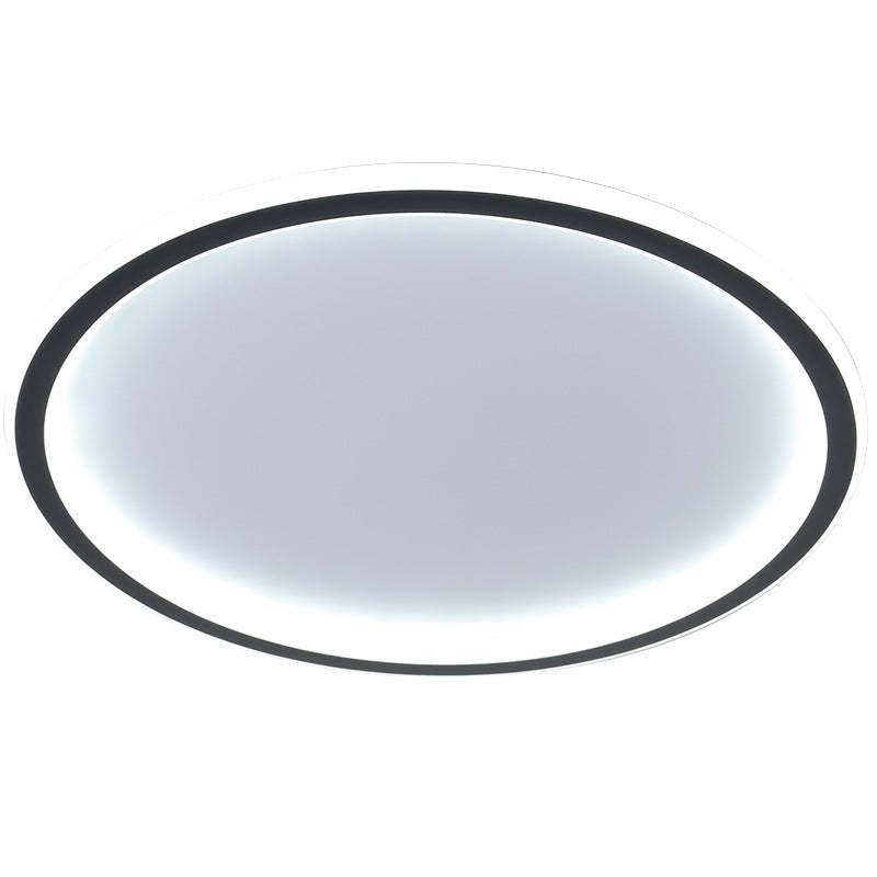 Arisha Moderna Redonda Metal Lámpara de Techo Blanca/Negra — imagen 13 | Aura Lighting