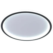 Arisha Moderna Redonda Metal Lámpara de Techo Blanca/Negra — imagen 13 | Aura Lighting