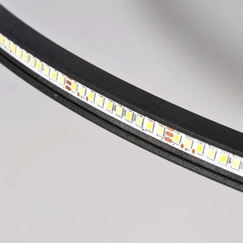 Arisha Moderna Redonda Metal Lámpara de Techo Blanca/Negra — imagen 15 | Aura Lighting