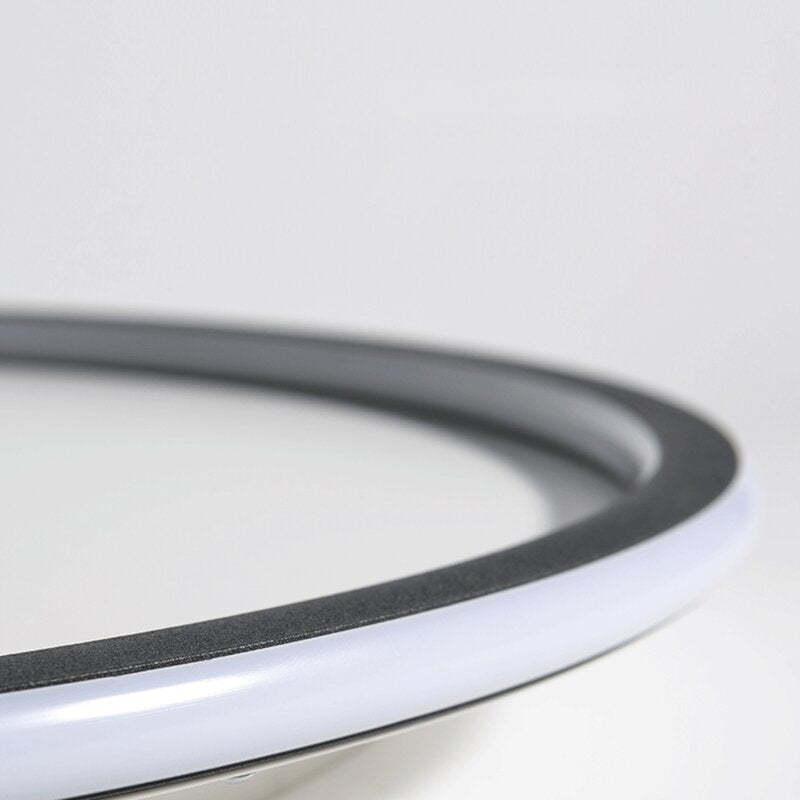 Arisha Moderna Redonda Metal Lámpara de Techo Blanca/Negra — imagen 16 | Aura Lighting