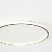 Arisha Moderna Redonda Metal Lámpara de Techo Blanca/Negra — imagen 19 | Aura Lighting