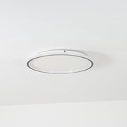 Arisha Moderna Redonda Metal Lámpara de Techo Blanca/Negra — imagen 5 | Aura Lighting