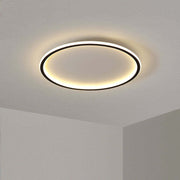 Arisha Moderna Redonda Metal Lámpara de Techo Blanca/Negra — imagen 6 | Aura Lighting