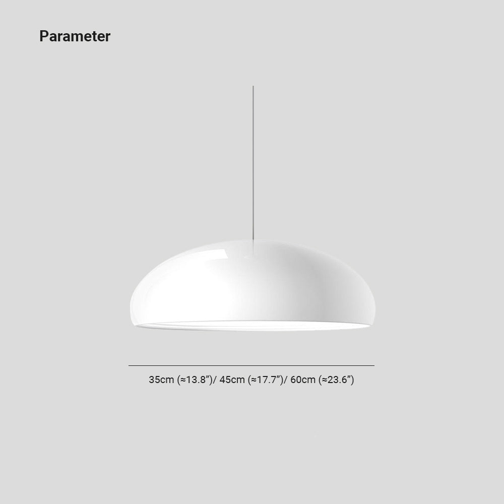 Arisha Nordica Doma Metal/Acrílico Lámpara Colgante Negra/Blanca — imagen 4 | Aura Lighting