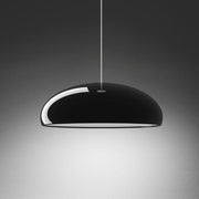 Arisha Nordica Doma Metal/Acrílico Lámpara Colgante Negra/Blanca — imagen 8 | Aura Lighting