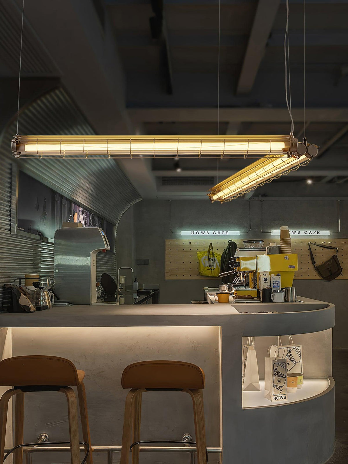 Arsorisra Industrial Linear Pendant Light - Aura Lighting
