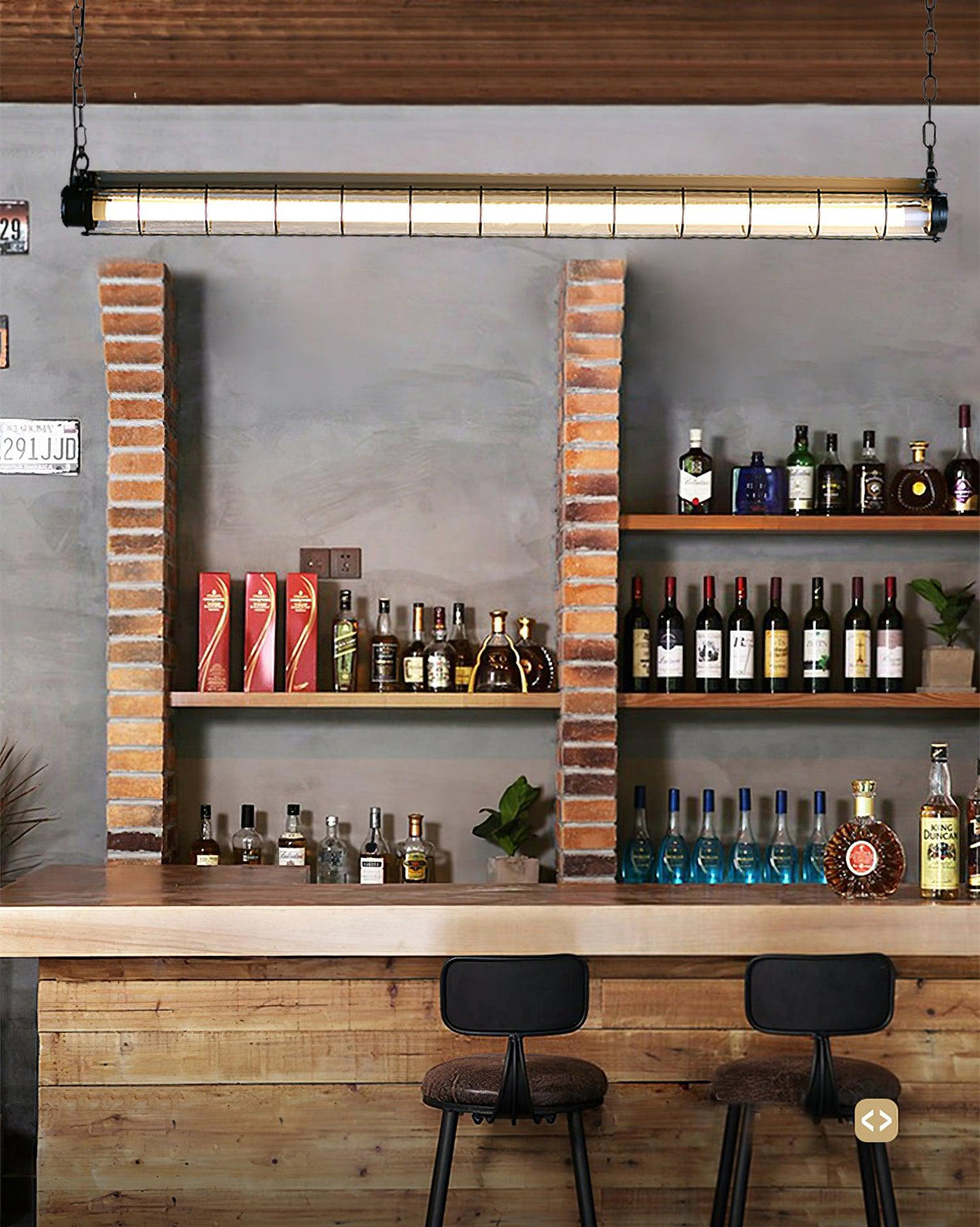 Arsorisra Industrial Linear Pendant Light - Aura Lighting