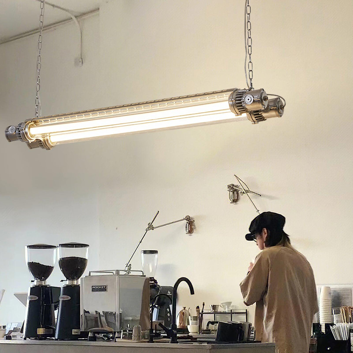 Arsorisra Industrial Linear Pendant Light - Aura Lighting