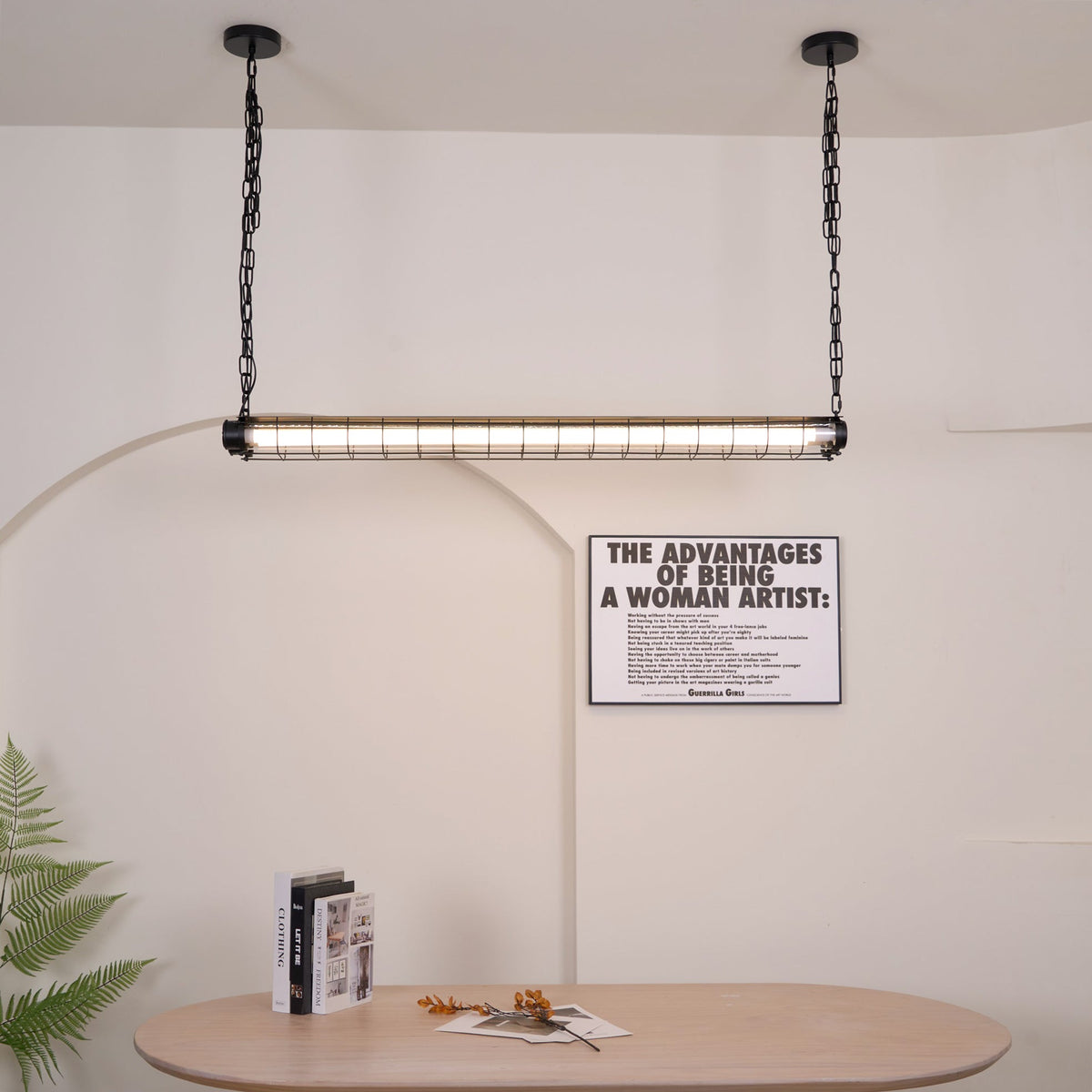 Arsorisra Industrial Linear Pendant Light - Aura Lighting