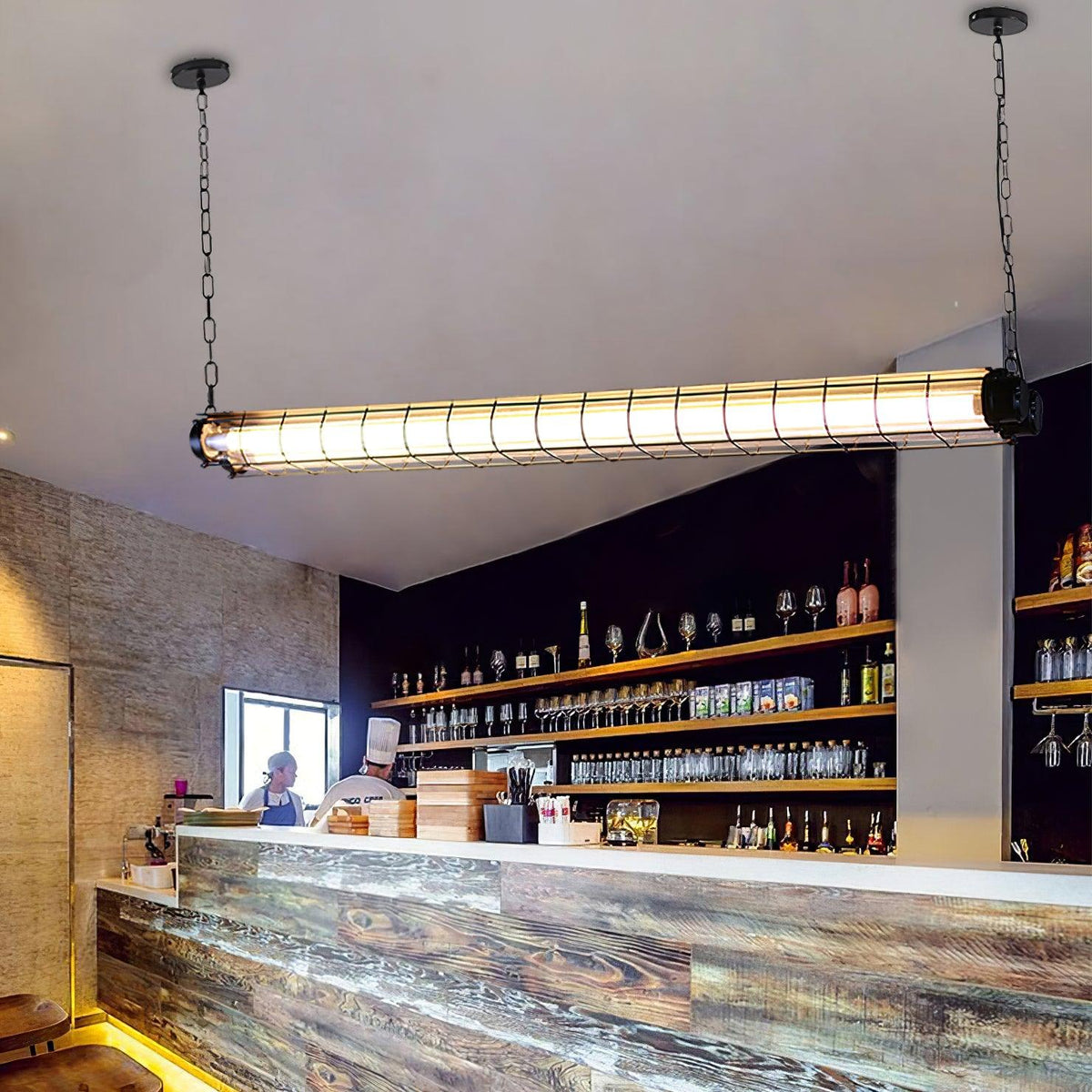 Arsorisra Industrial Linear Pendant Light - Aura Lighting