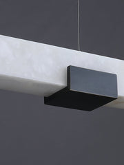Avert Modern Minimalist Brass Alabaster Pendant Light - Lamp Copper
