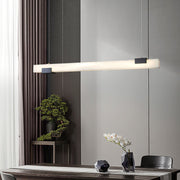Avert Modern Minimalist Brass Alabaster Pendant Light - Lamp Copper