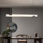Avert Modern Minimalist Brass Alabaster Pendant Light - Lamp Copper