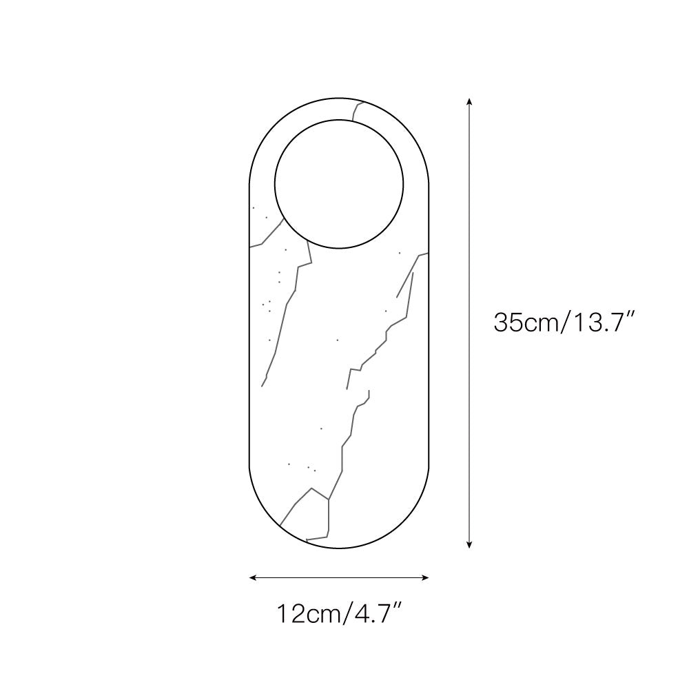 Avi Lámpara de Pared de Mármol — imagen 3 | Aura Lighting