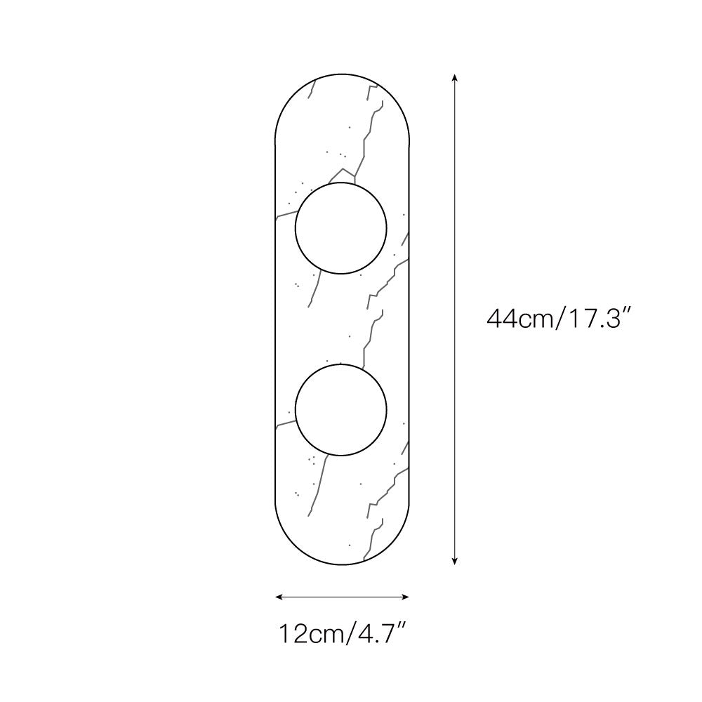 Avi Lámpara de Pared de Mármol — imagen 4 | Aura Lighting