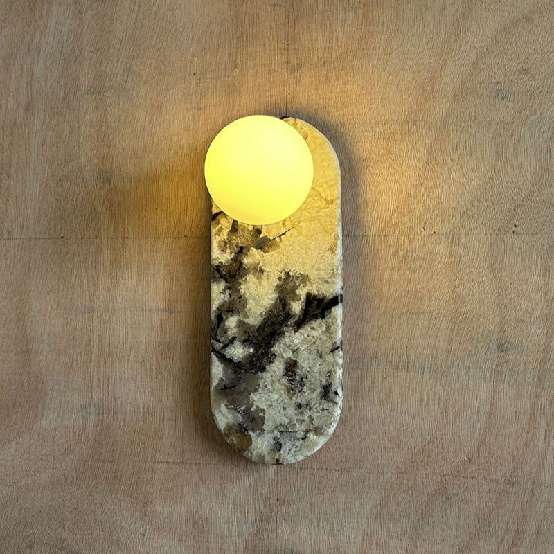 Avi Lámpara de Pared Ovalada de Mármol — imagen 23 | Aura Lighting
