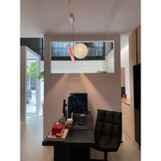 Cata Modern Minimalist Linear LED Metal Glass Pendant Lamp - Lamp Copper