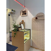 Cata Modern Minimalist Linear LED Metal Glass Pendant Lamp - Lamp Copper