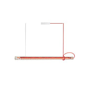 Cata Modern Minimalist Linear LED Metal Glass Pendant Lamp - Lamp Copper