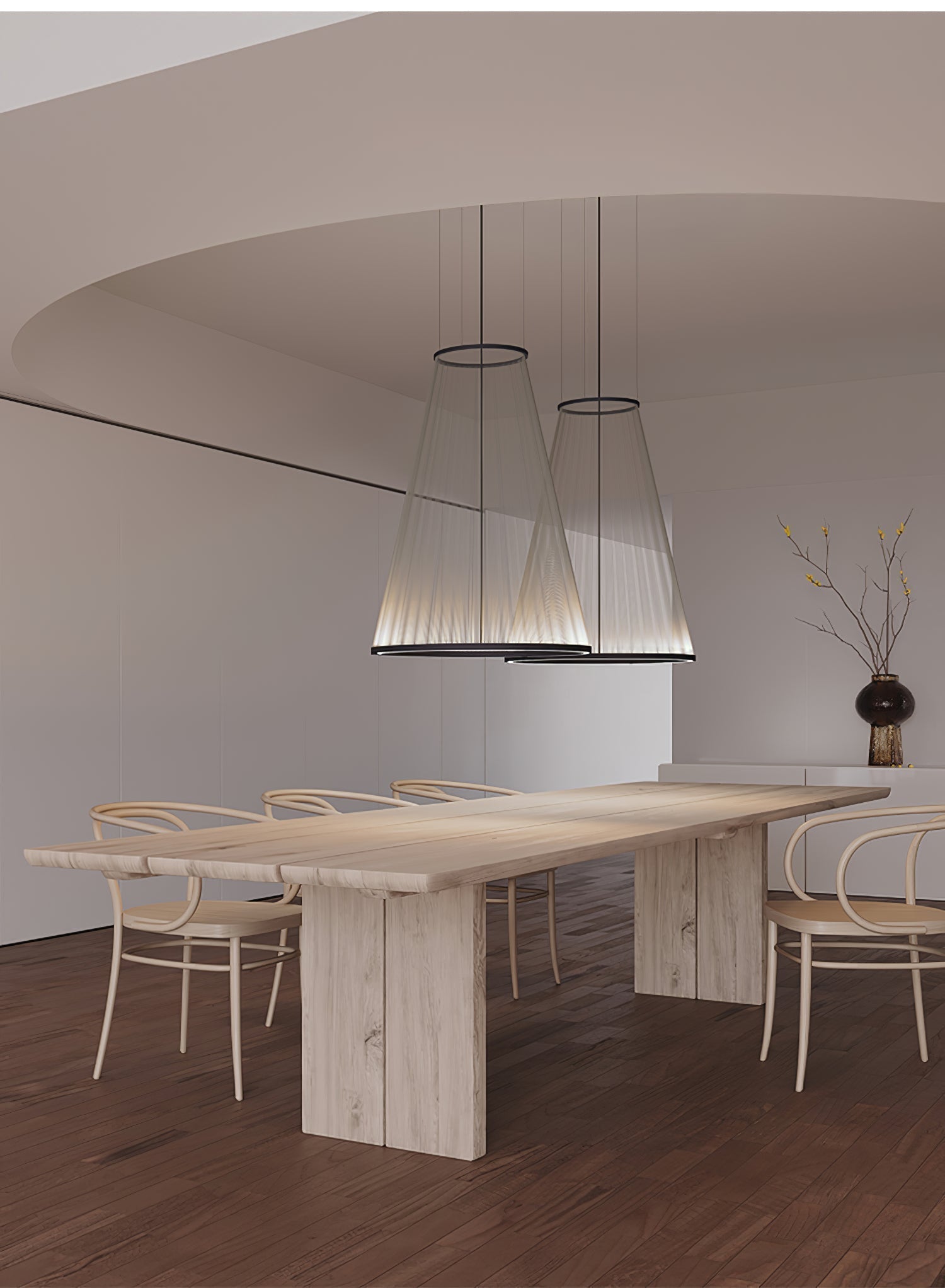 Cone Minimalist Aluminum Pendant Light - Aura Lighting
