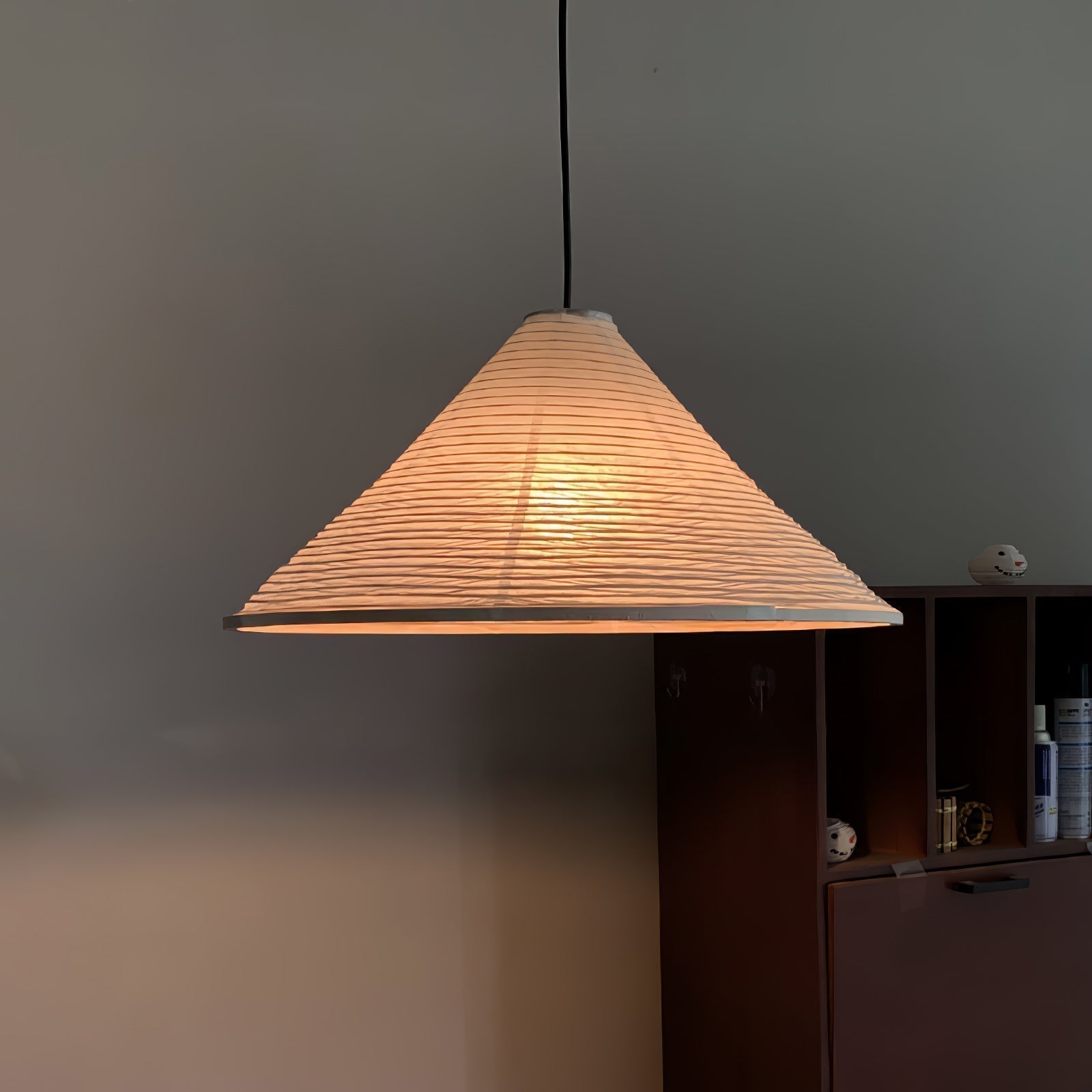 Washi Paper Pyramid Pendant Lamp - Aura Lighting