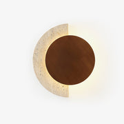 Coraeen Half-Moon Travertine Wall Light - Aura Lighting