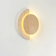 Coraeen Half-Moon Travertine Wall Light - Aura Lighting