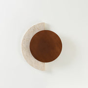 Coraeen Half-Moon Travertine Wall Light - Aura Lighting