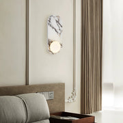 Covelyra Modern Minimalist Marble Glass Wall Lamp - Lamp Copper