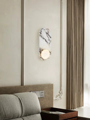 Covelyra Modern Minimalist Marble Glass Wall Lamp - Lamp Copper