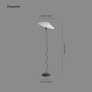 Mira Dinamarca Vintaje Forma de Paraguas Lámpara de Pie Blanca/Roja — imagen 4 | Aura Lighting