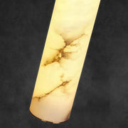 Dike White Alabaster Pendant Light — imagen 11 | Aura Lighting
