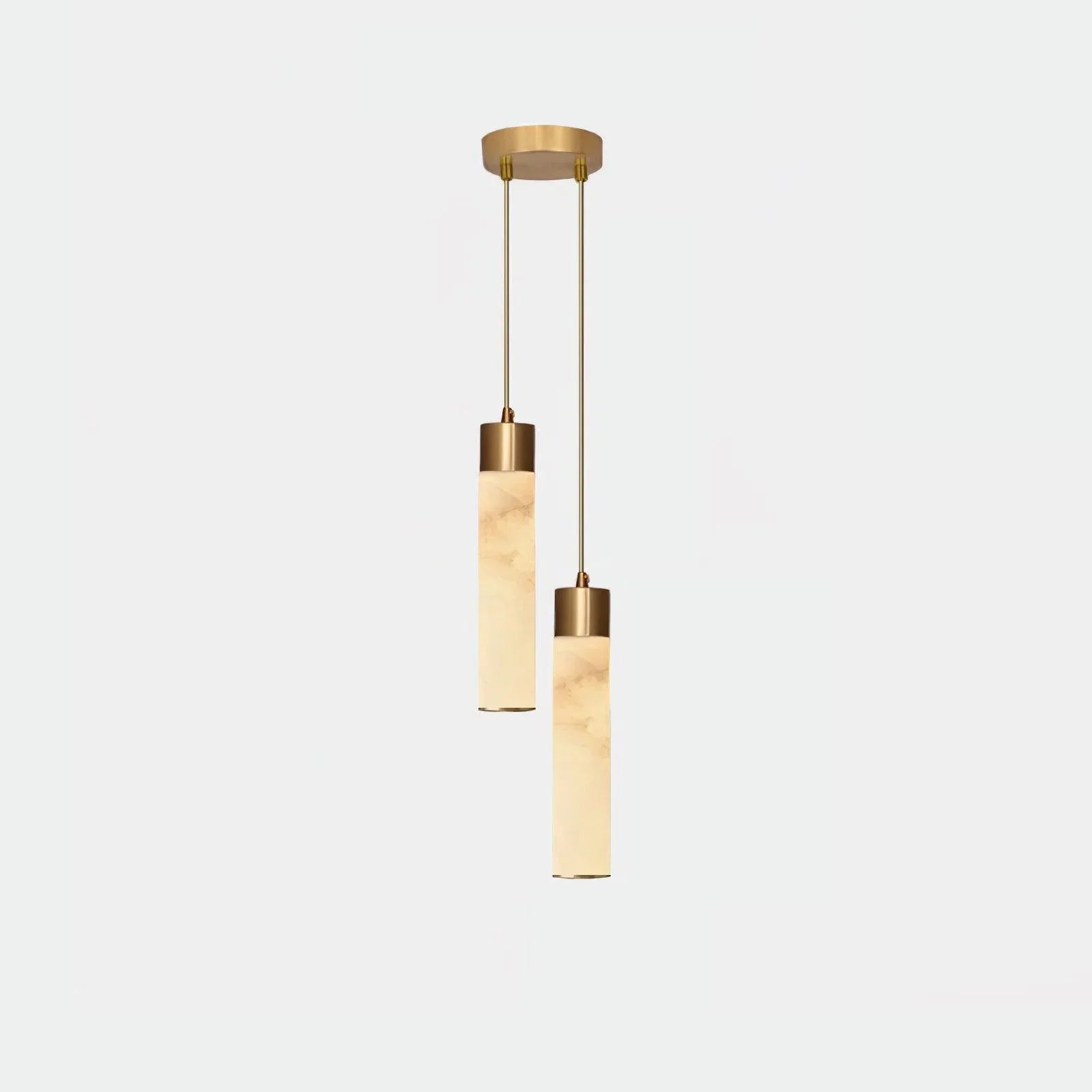 Dike White Alabaster Pendant Light — imagen 13 | Aura Lighting