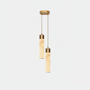 Dike White Alabaster Pendant Light — imagen 13 | Aura Lighting
