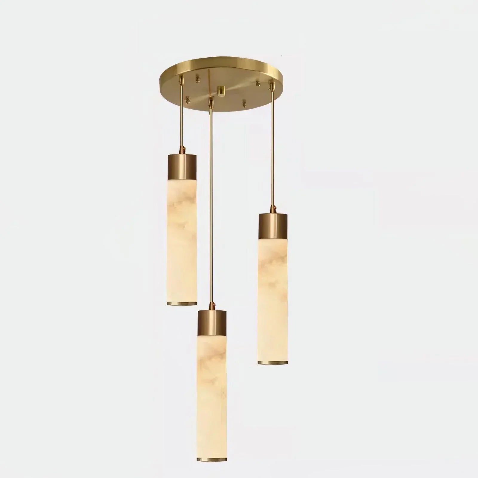Dike White Alabaster Pendant Light — imagen 14 | Aura Lighting