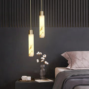 Dike White Alabaster Pendant Light — imagen 3 | Aura Lighting