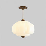 Eldio Green Glass Semi Flush Mount Light - Aura Lighting