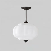 Eldio Green Glass Semi Flush Mount Light - Aura Lighting