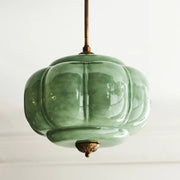 Eldio Green Glass Semi Flush Mount Light - Aura Lighting