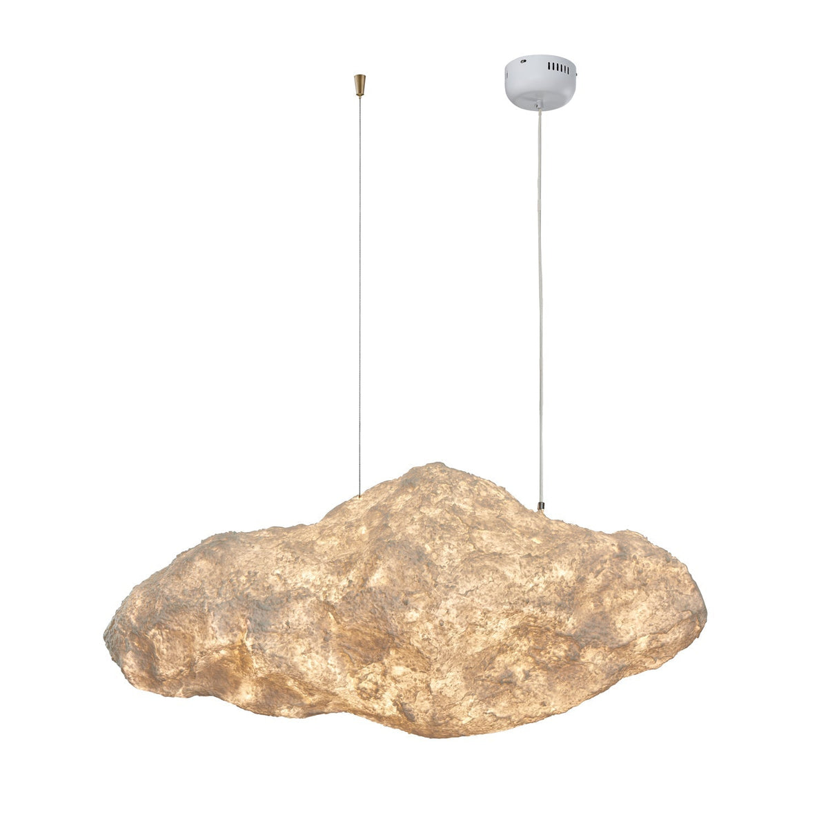 Elliros Textured Paper Pulp Pendant Light - Aura Lighting