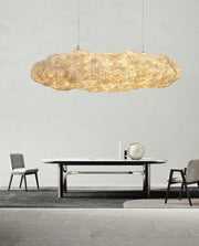 Elliros Textured Paper Pulp Pendant Light - Aura Lighting