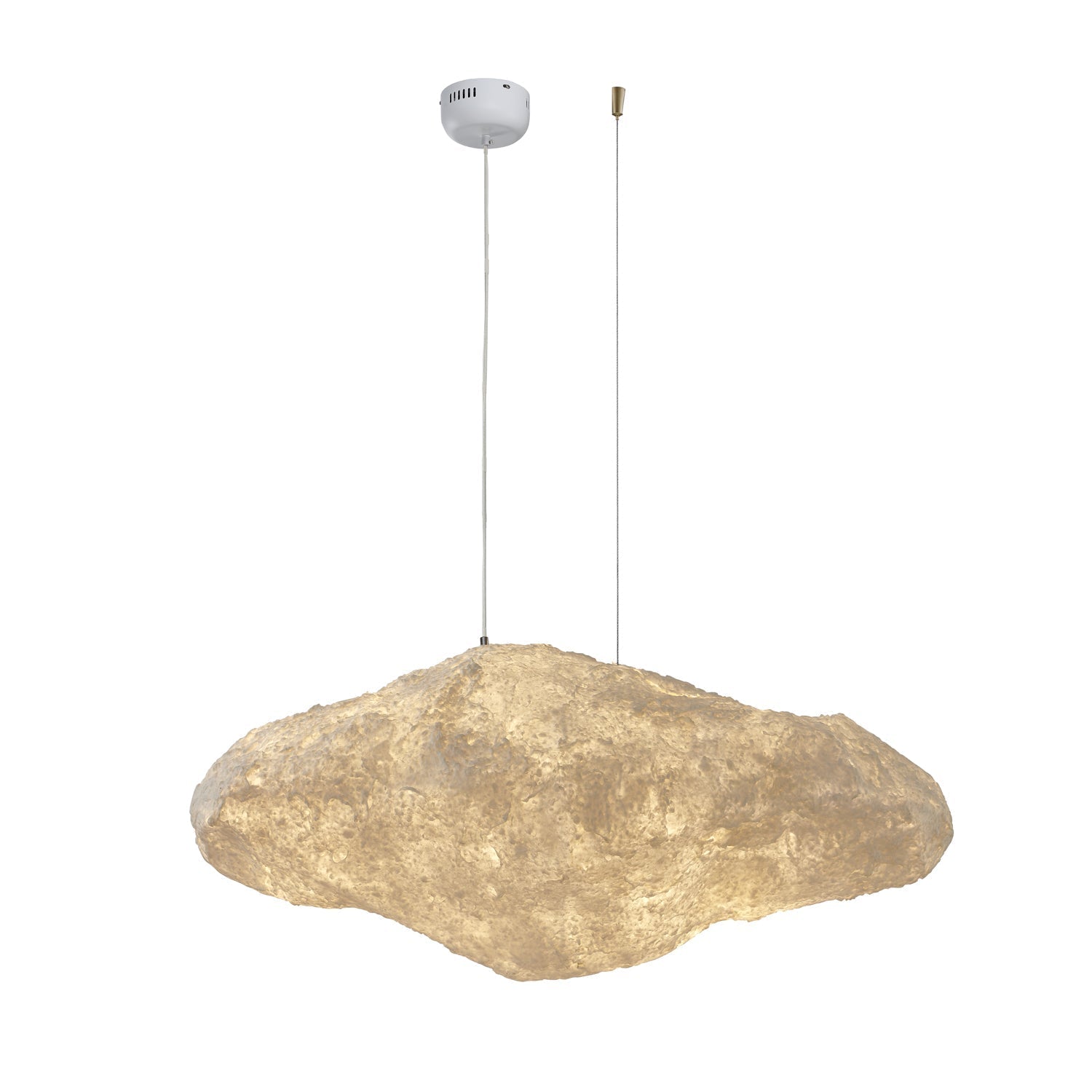 Elliros Textured Paper Pulp Pendant Light - Aura Lighting