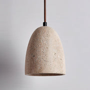 Evtheira Conical Travertine Pendant Light - Aura Lighting