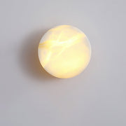 Glim Modern Minimalist Brass Metal Alabaster Wall Lamp - Lamp Copper