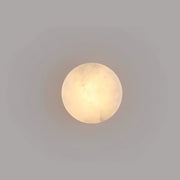 Glim Modern Minimalist Brass Metal Alabaster Wall Lamp - Lamp Copper