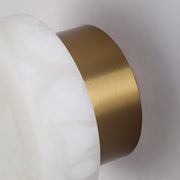 Glim Modern Minimalist Brass Metal Alabaster Wall Lamp - Lamp Copper
