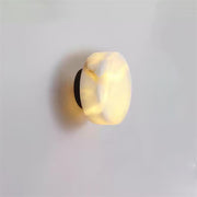 Glim Modern Minimalist Brass Metal Alabaster Wall Lamp - Lamp Copper
