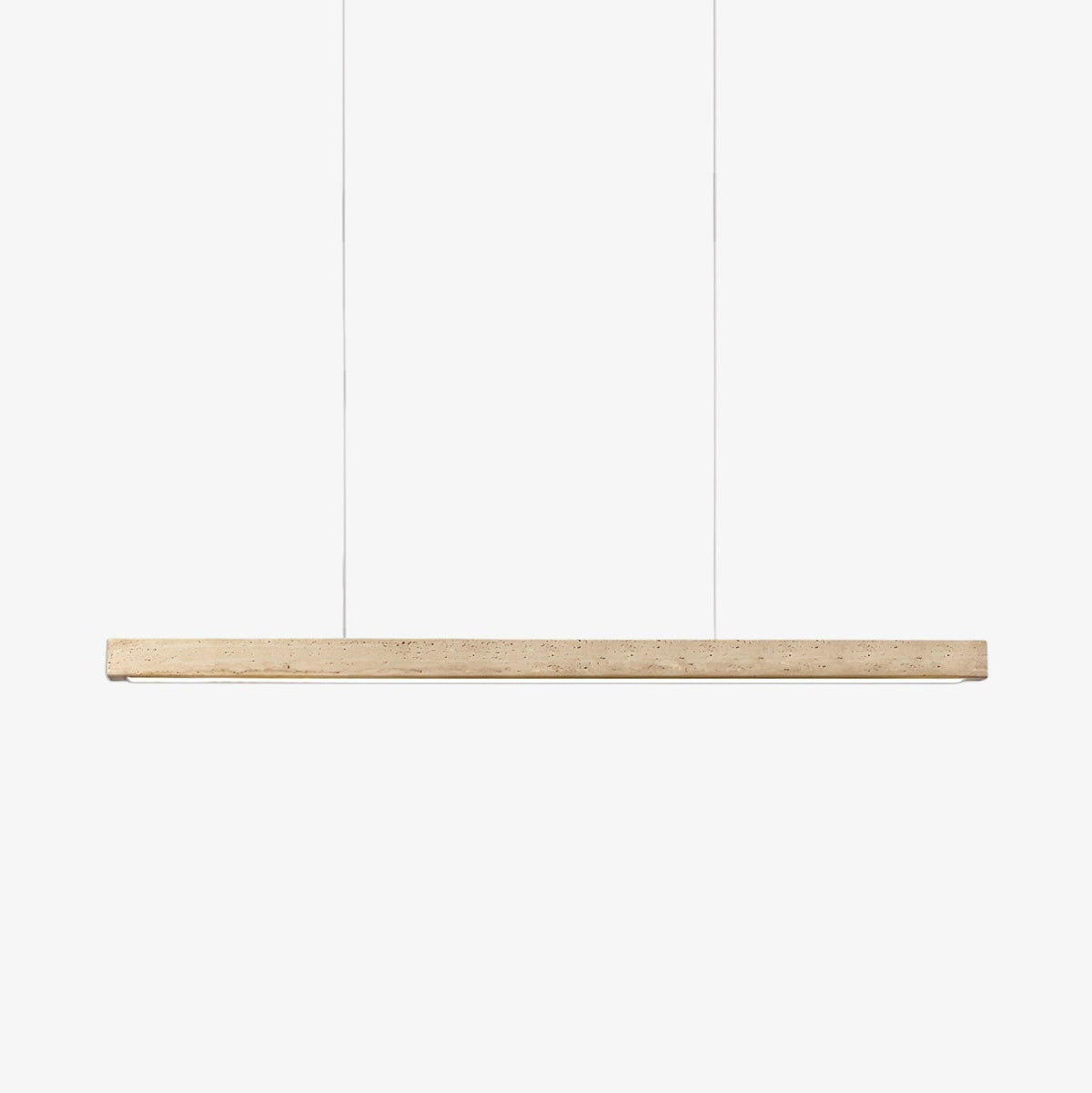 Imiror Minimalist Travertine Linear Pendant Light - Aura Lighting