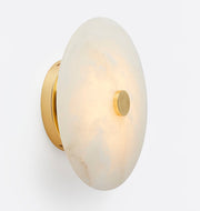 Jarnbruvyn Modern Brass Alabaster Metal Ceiling Lamp - Lamp Copper