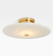 Jarnbruvyn Modern Brass Alabaster Metal Ceiling Lamp - Lamp Copper